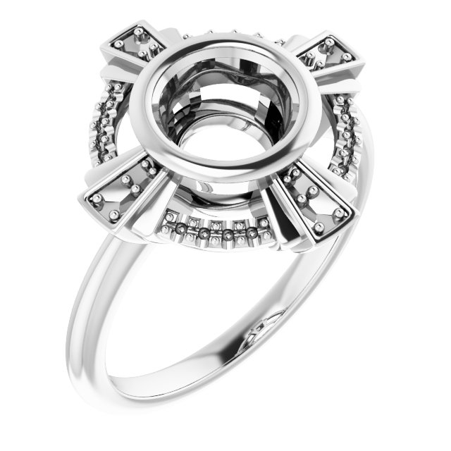 Bezel-Set Accented Ring