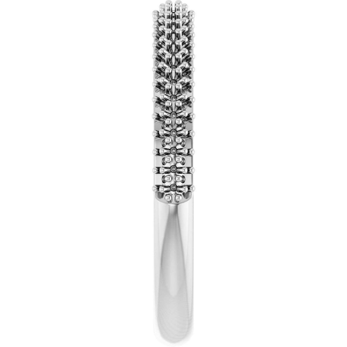 14K White 3/8 CTW Natural Diamond Matching Band-4