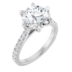 French-Set Engagement Ring