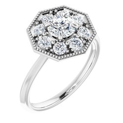 Halo-Style Engagement Ring alebo Band