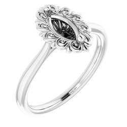 Sculptural Solitaire Engagement Ring