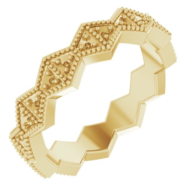 Geometric Eternity Band