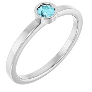 Gemstone Fashion | Bezel-Set Solitaire Ring