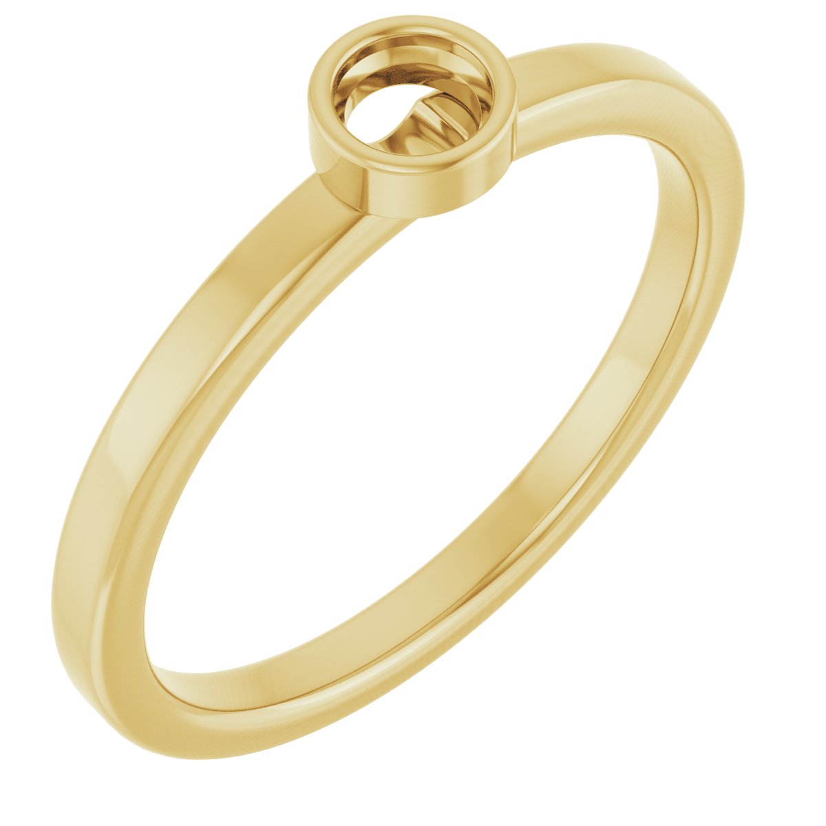 Bezel-Set Solitaire Ring