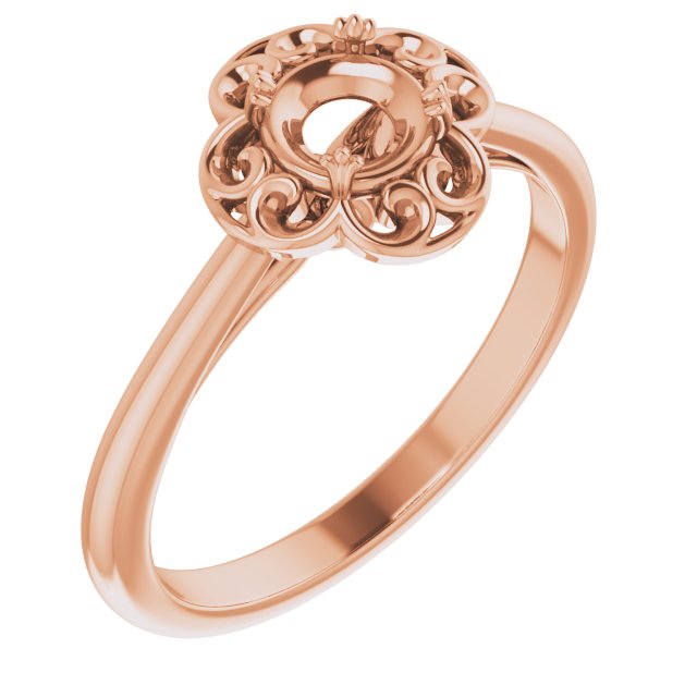 Sculptural Solitaire Engagement Ring