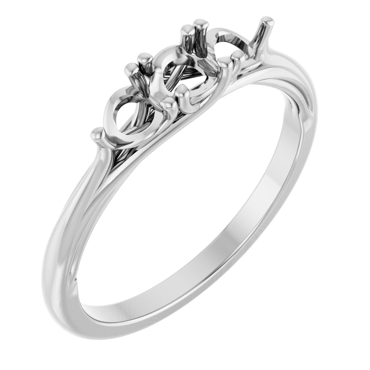 14K White 3/4 CTW Lab-Grown Diamond Anniversary Band