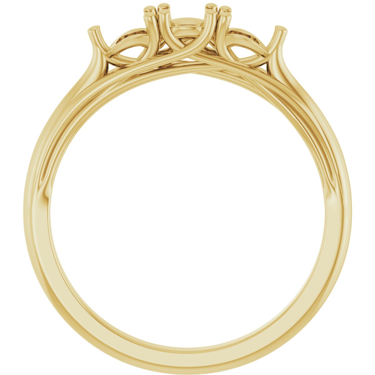 14K Yellow 3/4 CTW Lab-Grown Diamond Anniversary Band