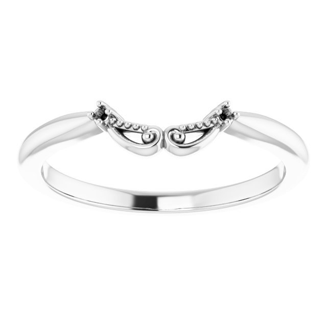 Band Mounting for  5x5 mm Heart Ring view 3