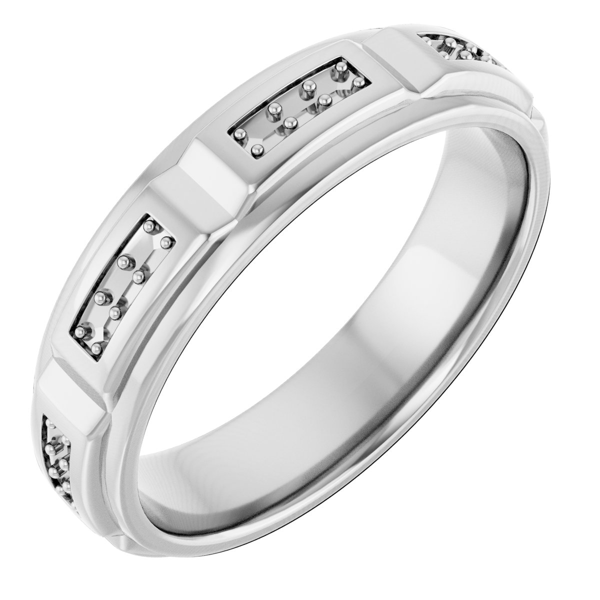 Accented Stepped-Edge Grooved Band