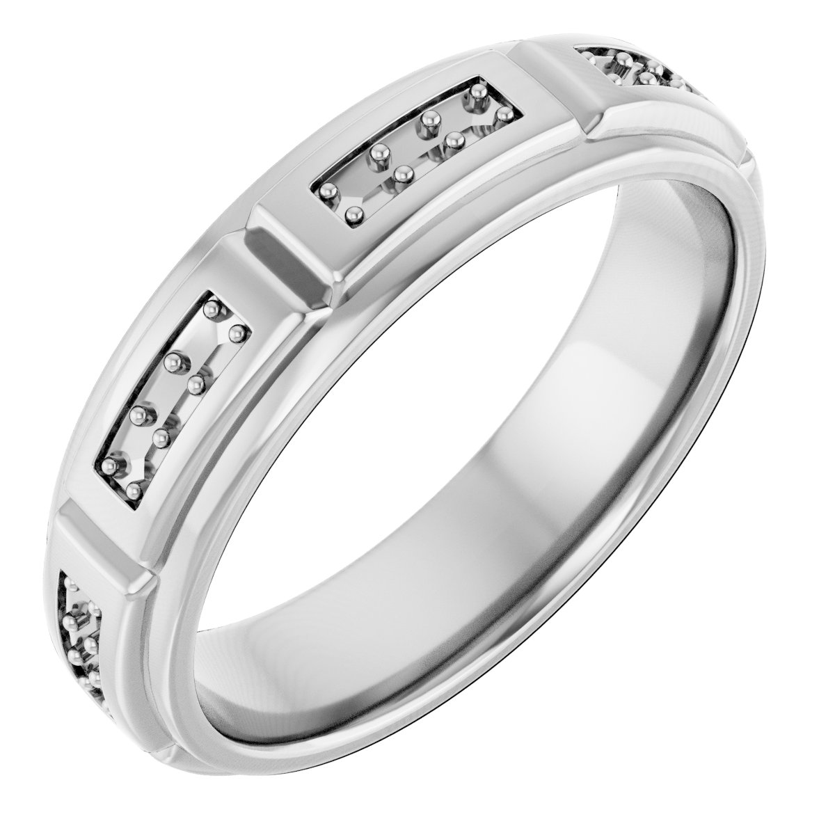 Accented Stepped-Edge Grooved Band