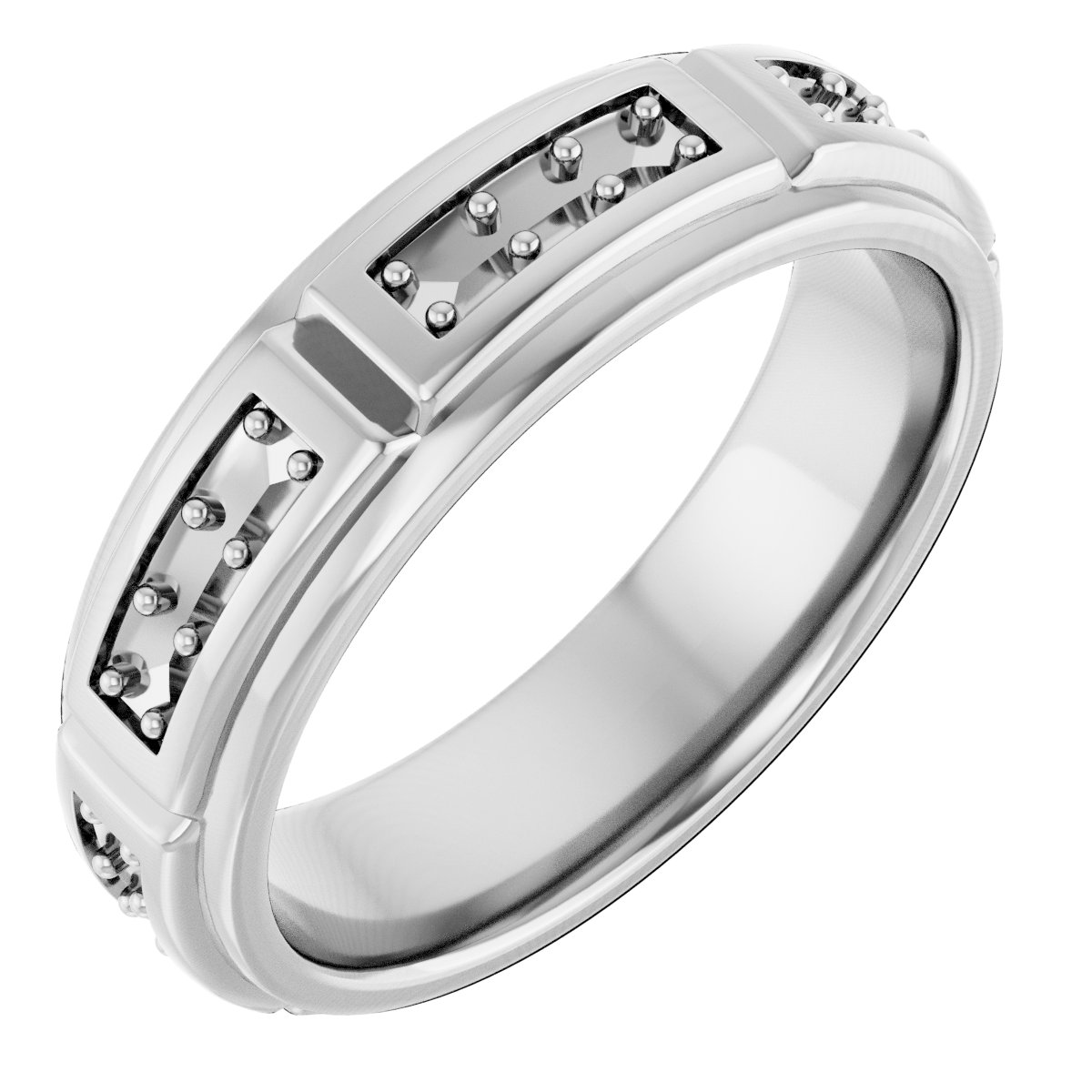 Accented Stepped-Edge Grooved Band