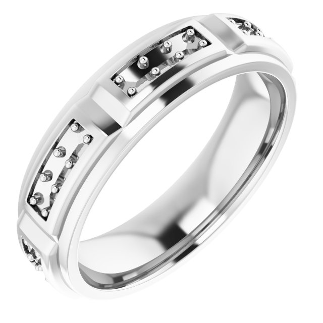 Accented Stepped-Edge Grooved Band