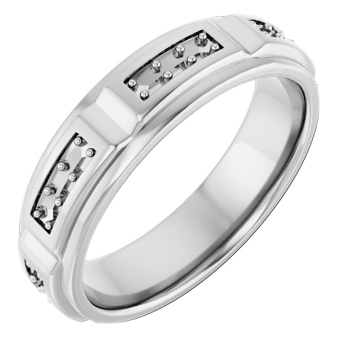 Accented Stepped-Edge Grooved Band