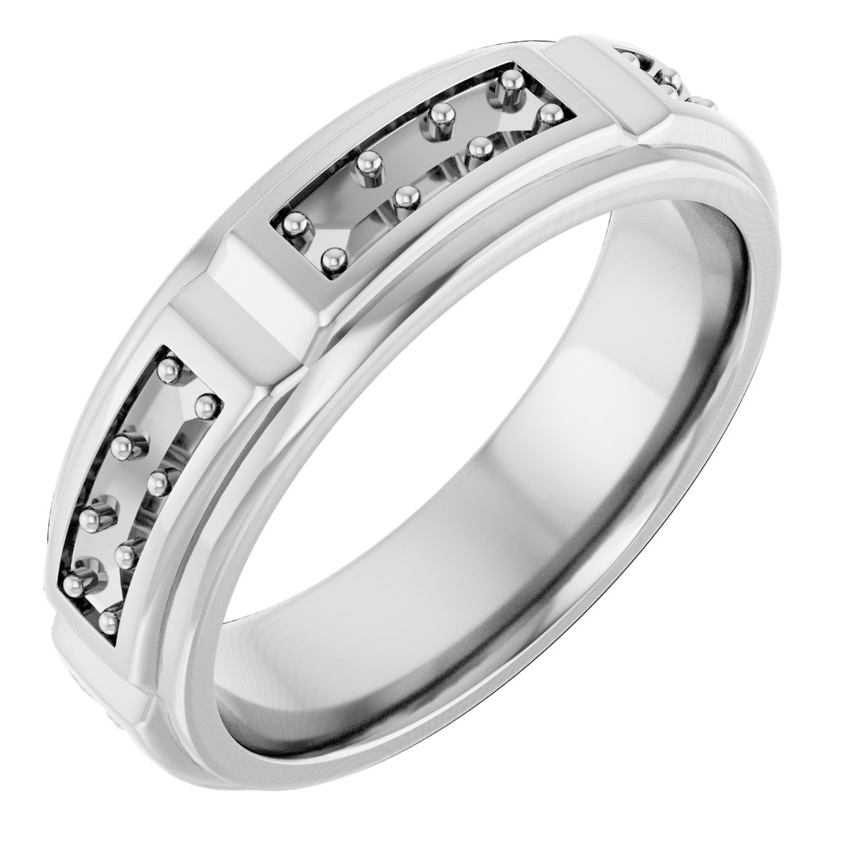 Accented Stepped-Edge Grooved Band