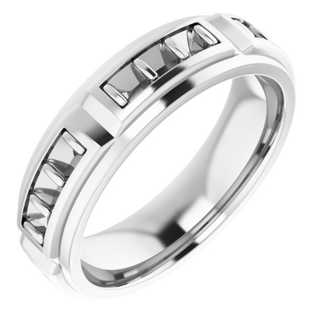 Accented Stepped-Edge Grooved Band