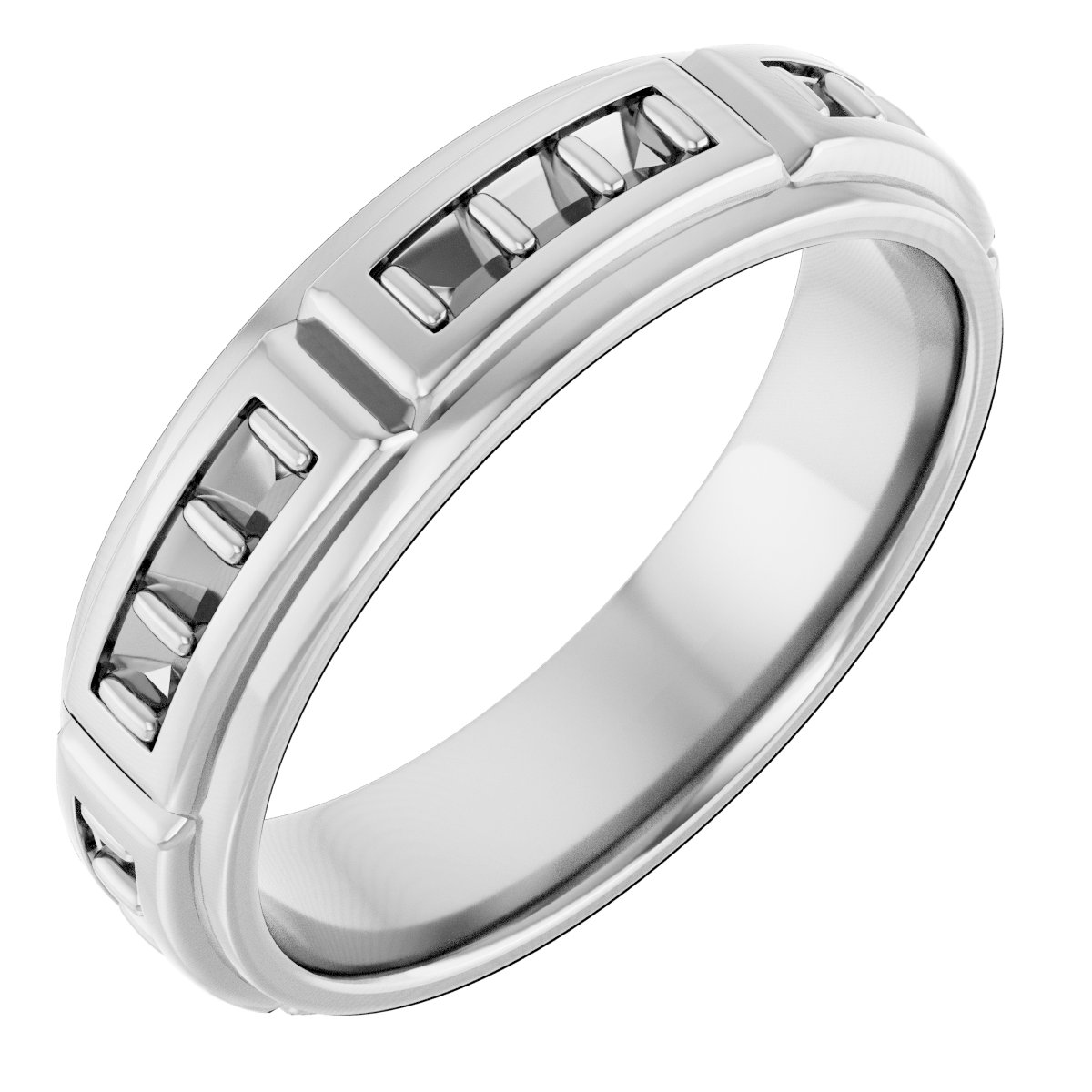 Accented Stepped-Edge Grooved Band