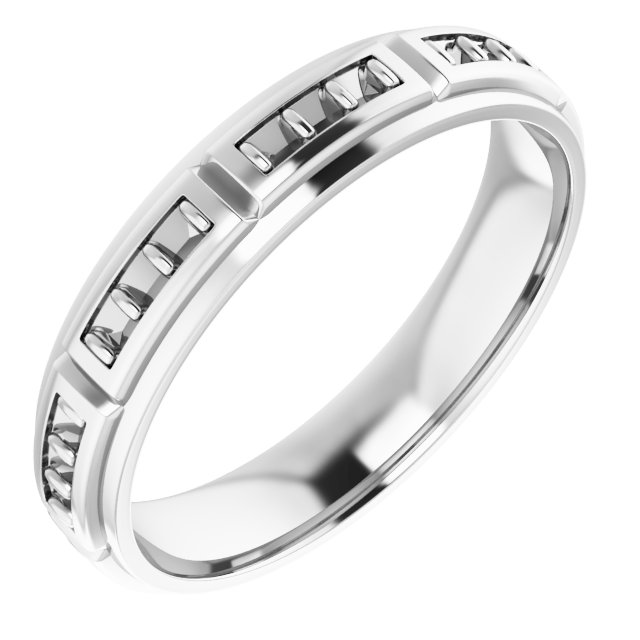 Accented Stepped-Edge Grooved Band