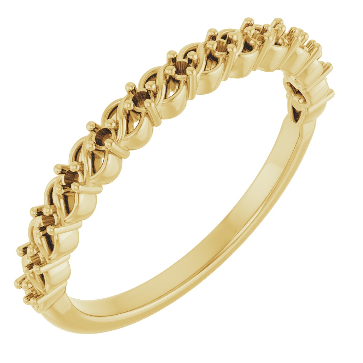 Woven-Design Anniversary Band