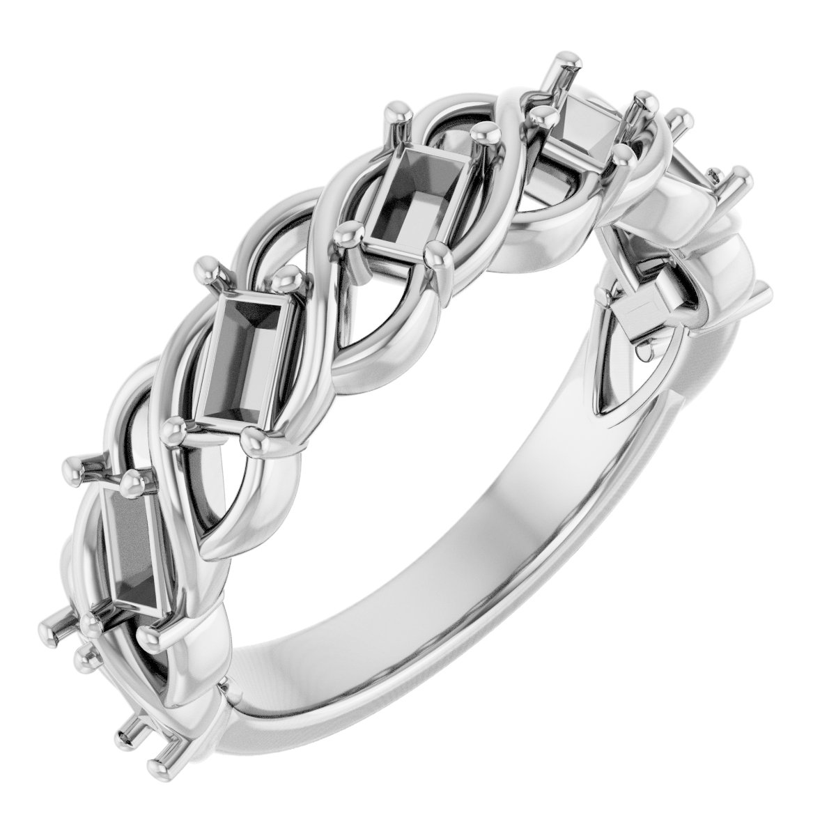 Woven-Design Anniversary Band