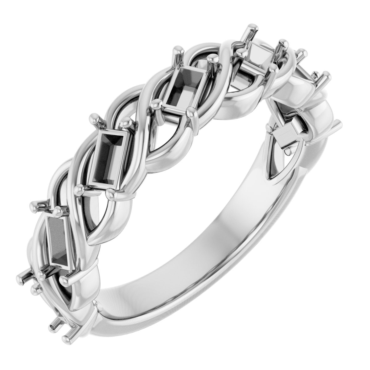 Woven-Design Anniversary Band