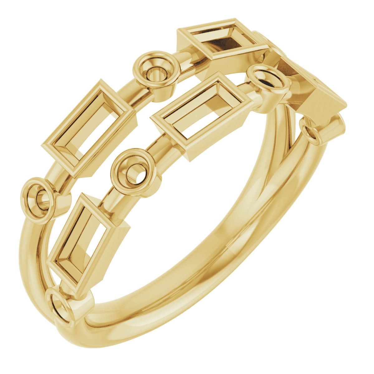 Family Negative Space Ring