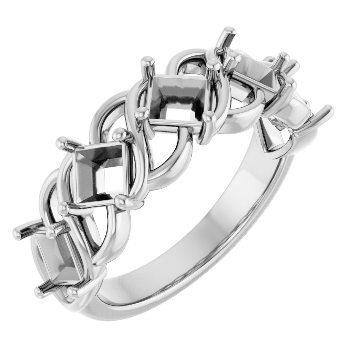 Woven-Design Anniversary Band