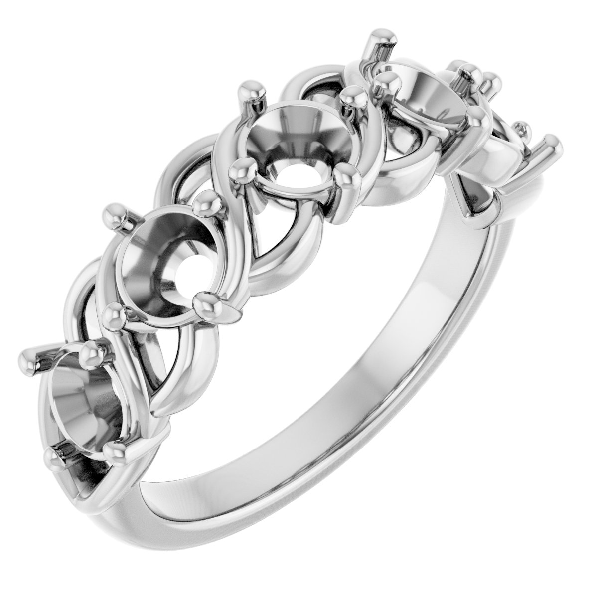 Woven-Design Anniversary Band
