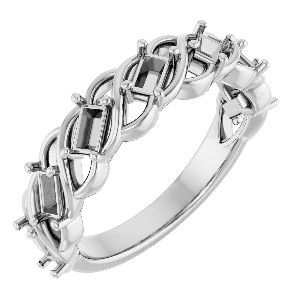 Woven-Design Anniversary Band