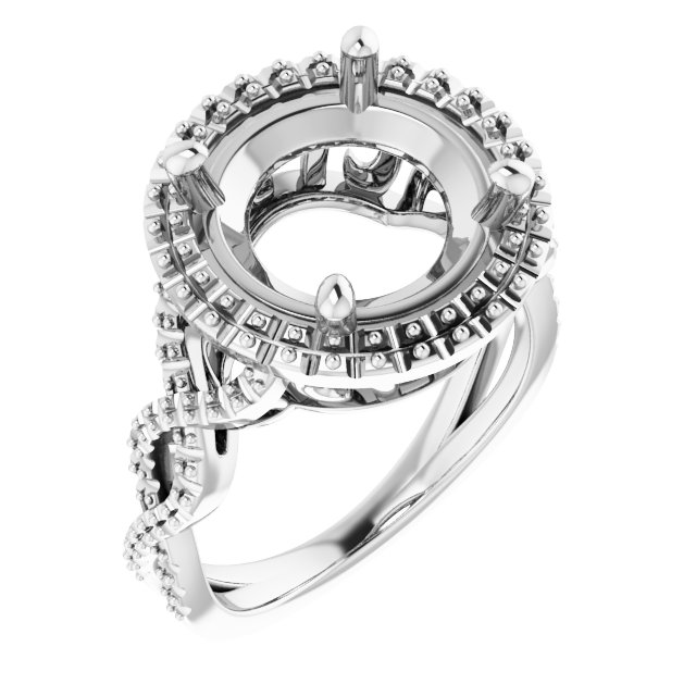 Halo-Style Infinity-Inspired Engagement Ring