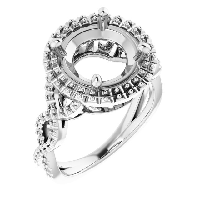 Halo-Style Infinity-Inspired Engagement Ring