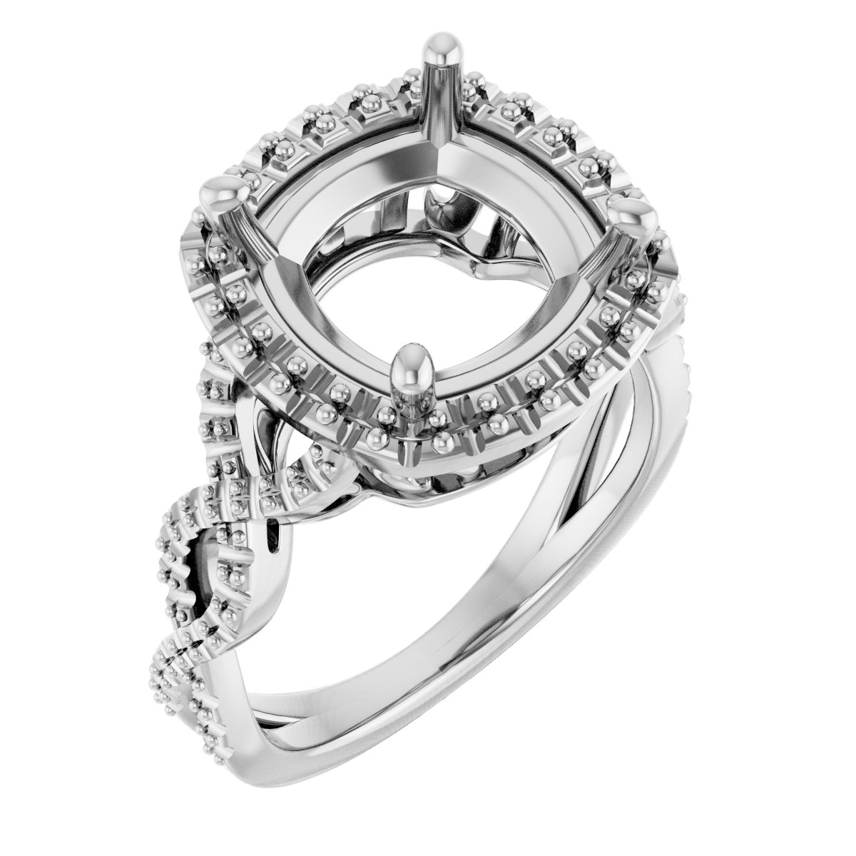 Halo-Style Infinity-Inspired Engagement Ring