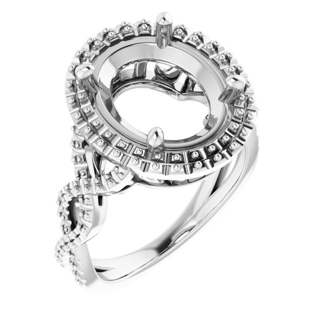 Halo-Style Infinity-Inspired Engagement Ring