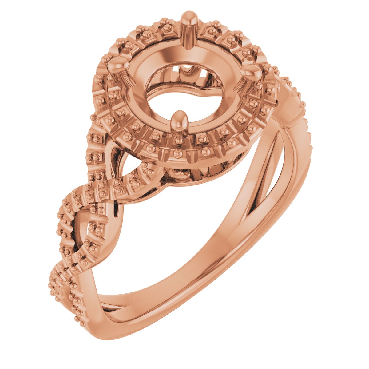 Halo-Style Infinity-Inspired Engagement Ring