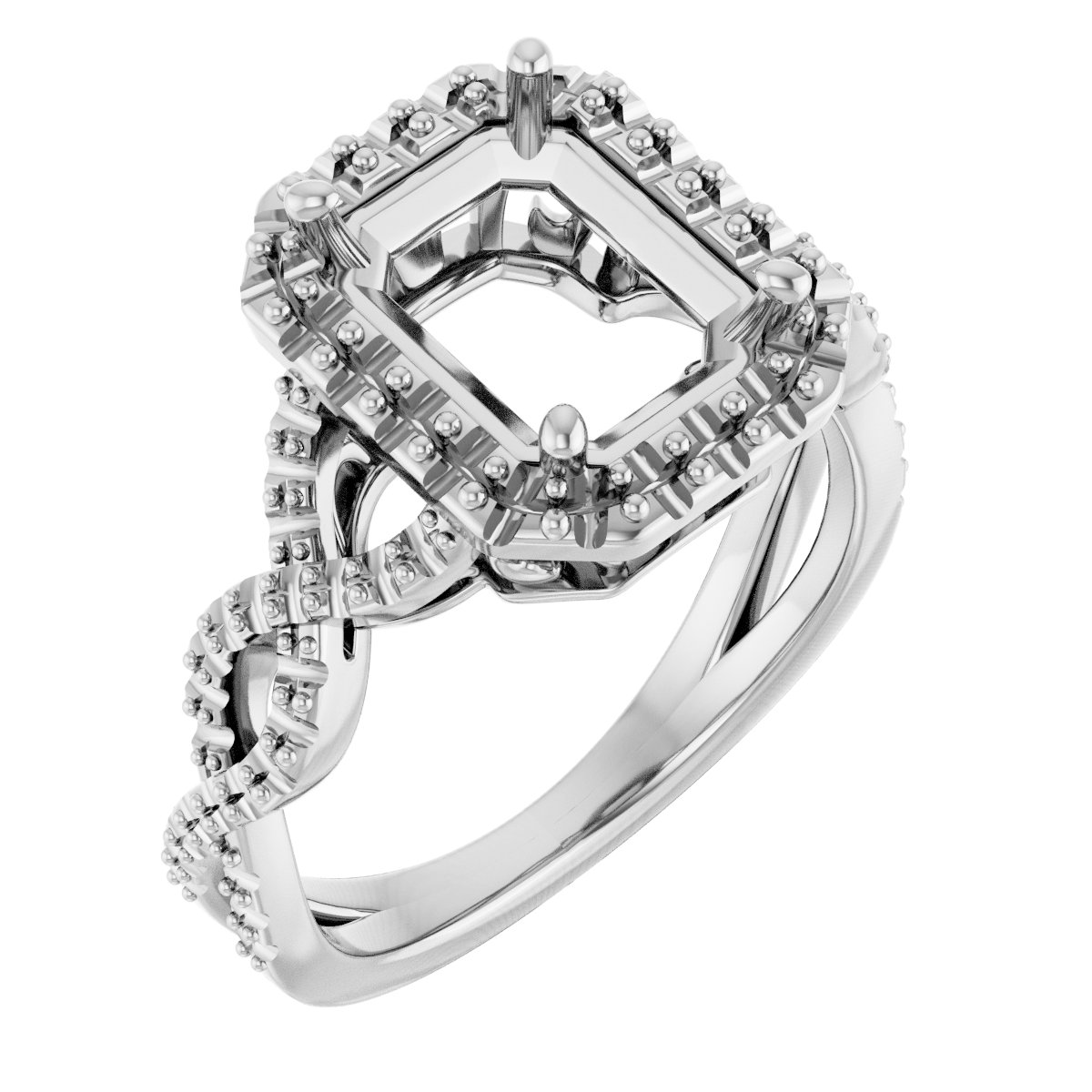 Halo-Style Infinity-Inspired Engagement Ring