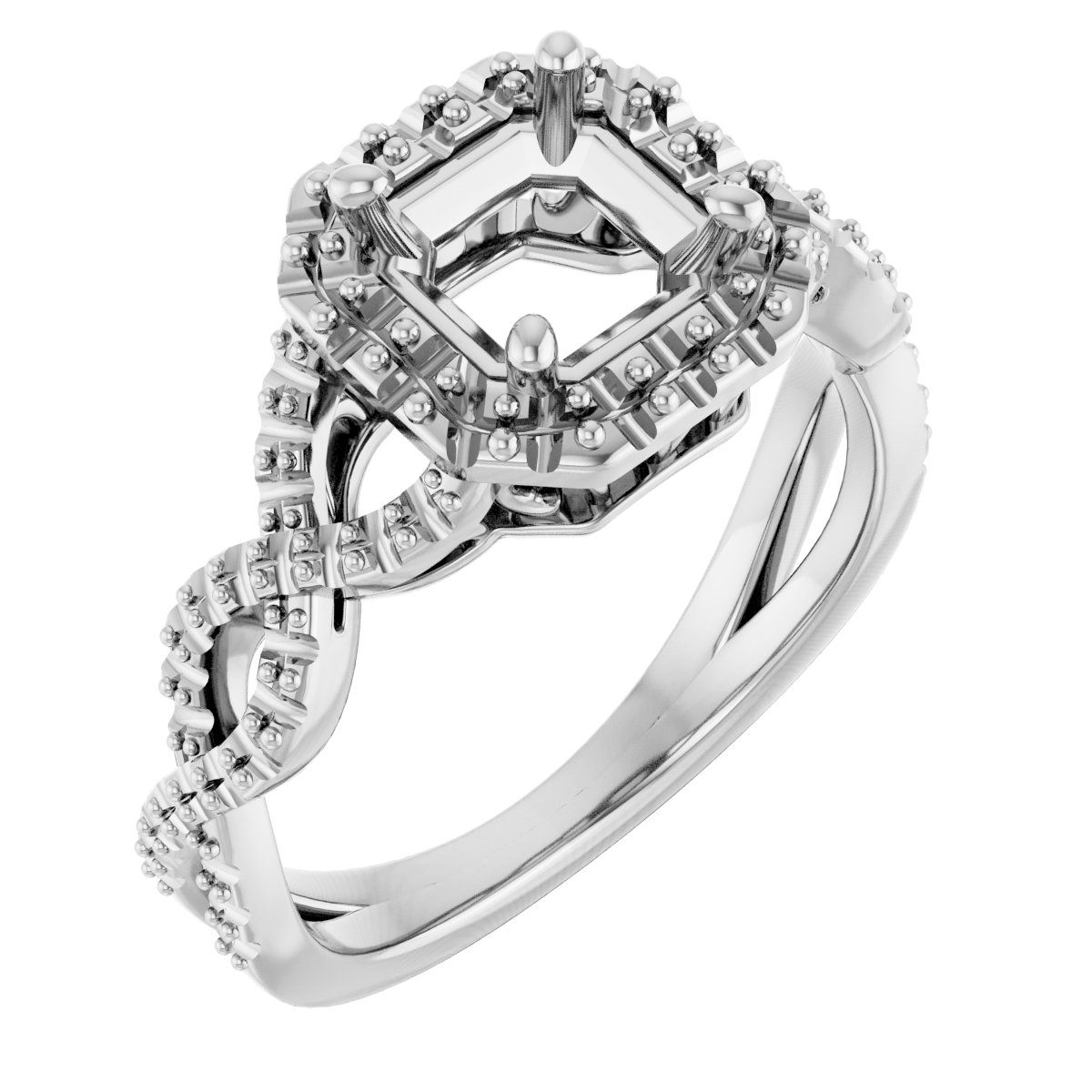 Halo-Style Infinity-Inspired Engagement Ring