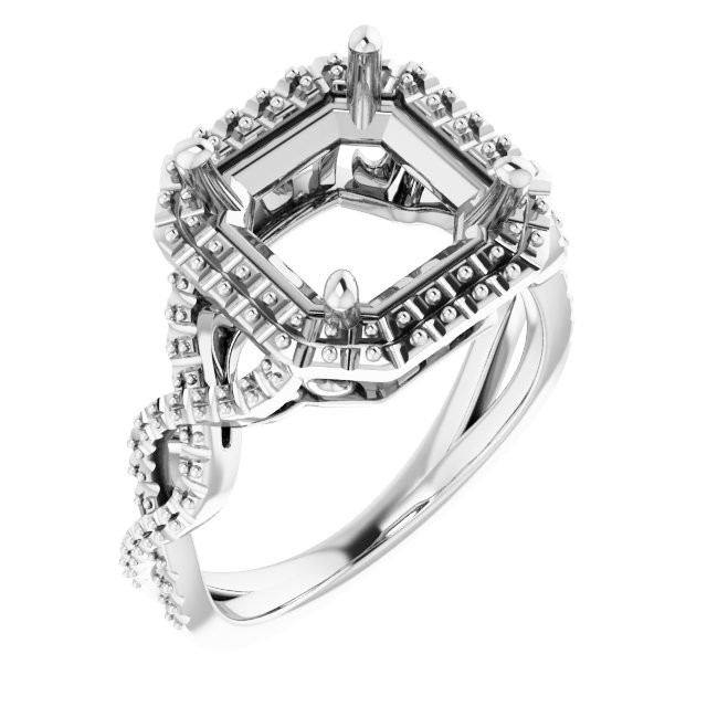 Halo-Style Infinity-Inspired Engagement Ring