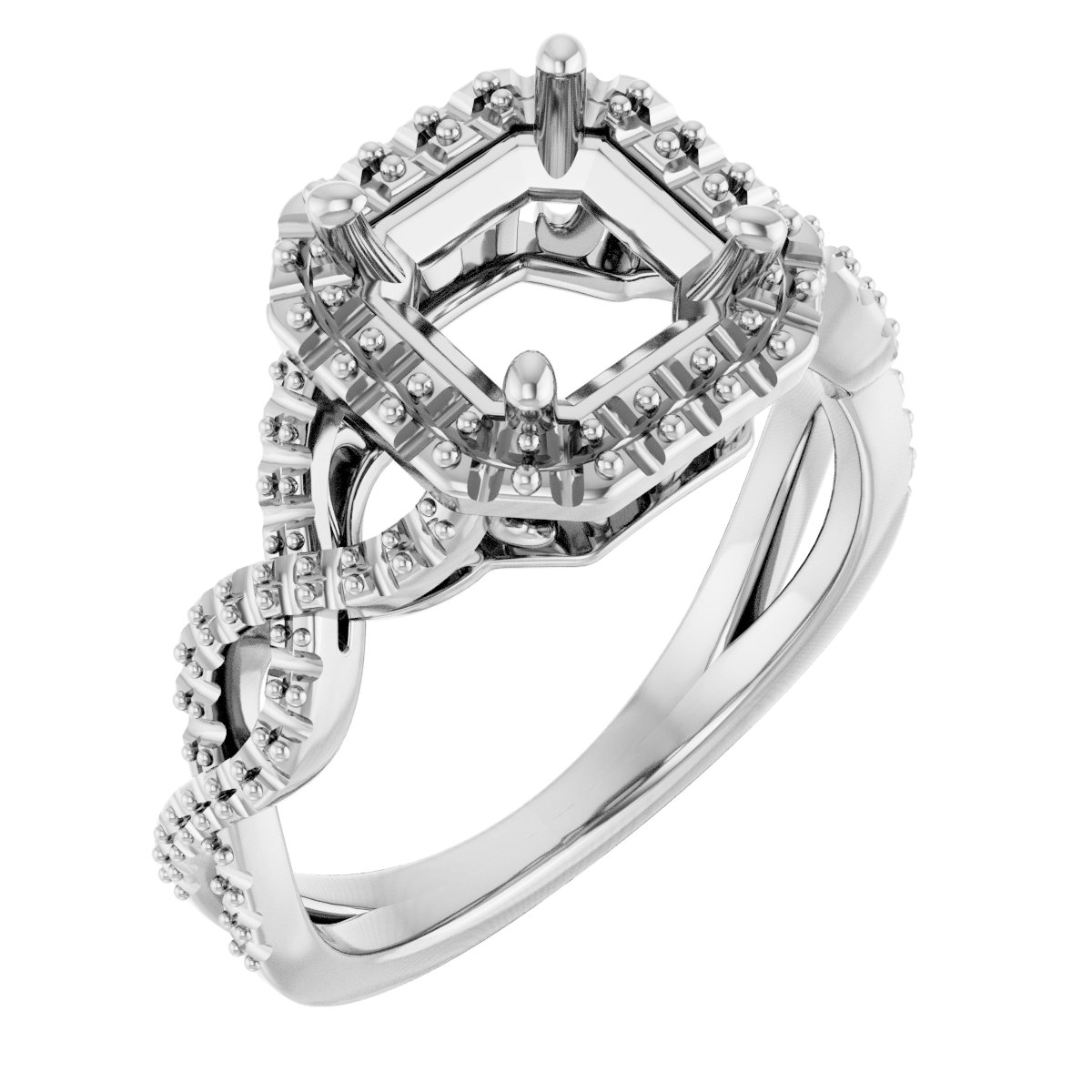Halo-Style Infinity-Inspired Engagement Ring
