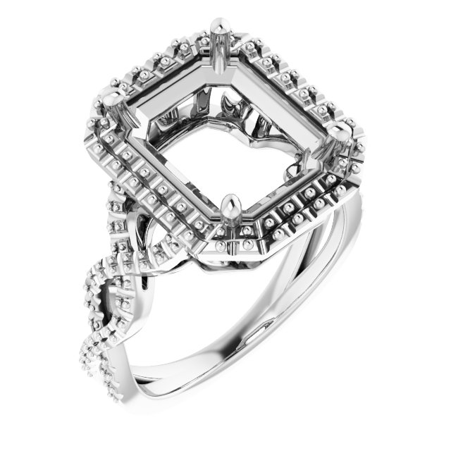 Halo-Style Infinity-Inspired Engagement Ring