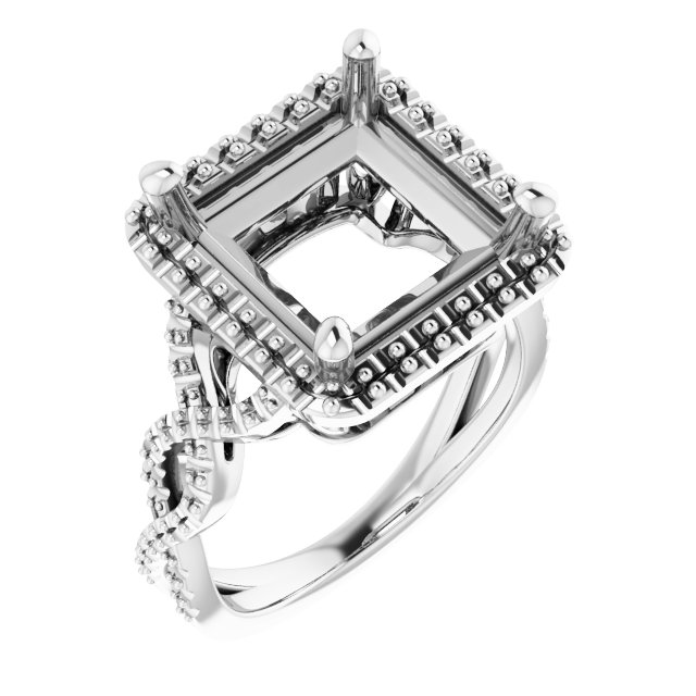Halo-Style Infinity-Inspired Engagement Ring