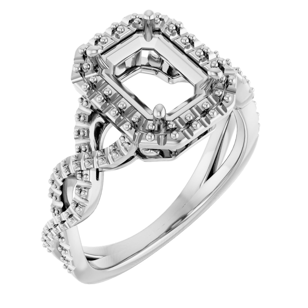 Halo-Style Infinity-Inspired Engagement Ring