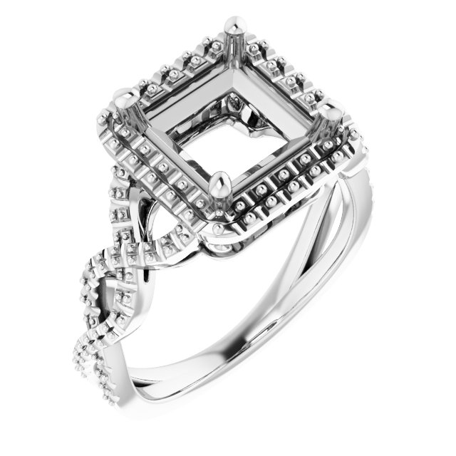 Halo-Style Infinity-Inspired Engagement Ring