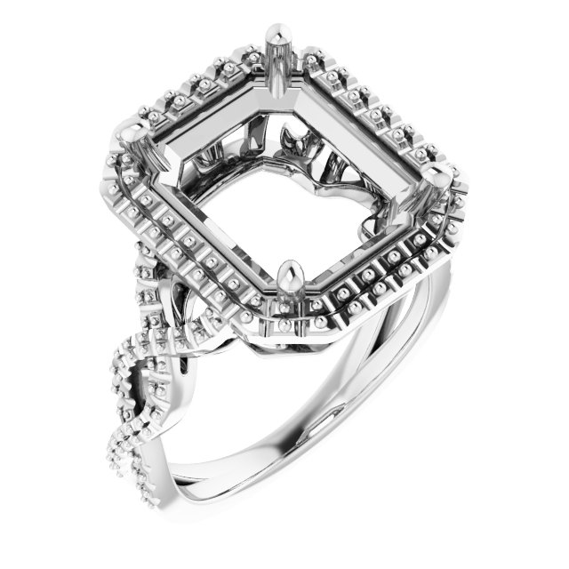 Halo-Style Infinity-Inspired Engagement Ring