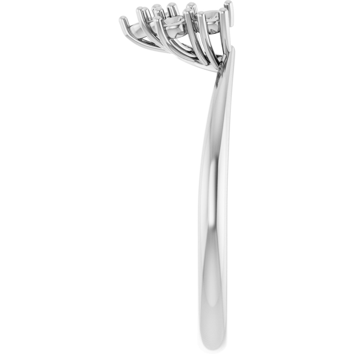 14K White 1/4 CTW Natural Diamond Matching Band-4