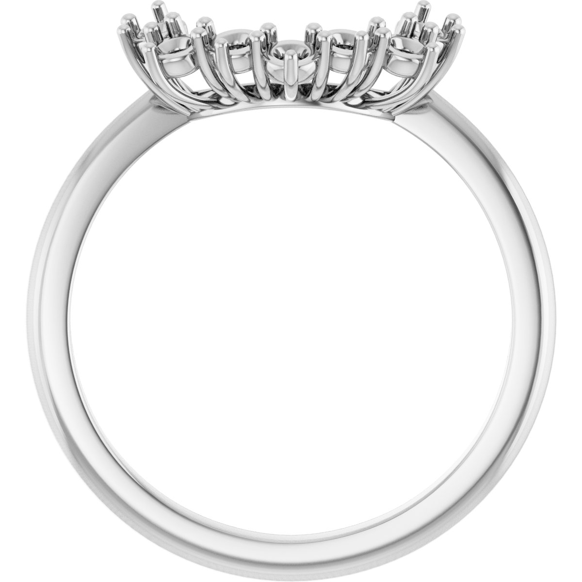 14K White 1/4 CTW Natural Diamond Matching Band-2