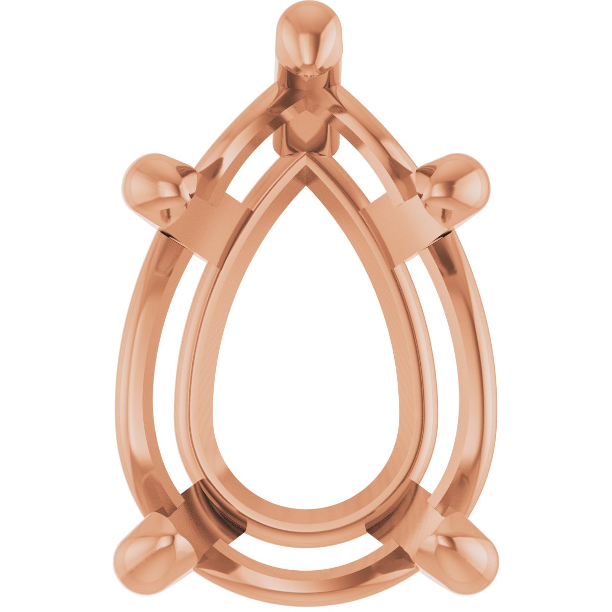 Pear 5-Prong Solitaire Necklace or Slide Pendant
