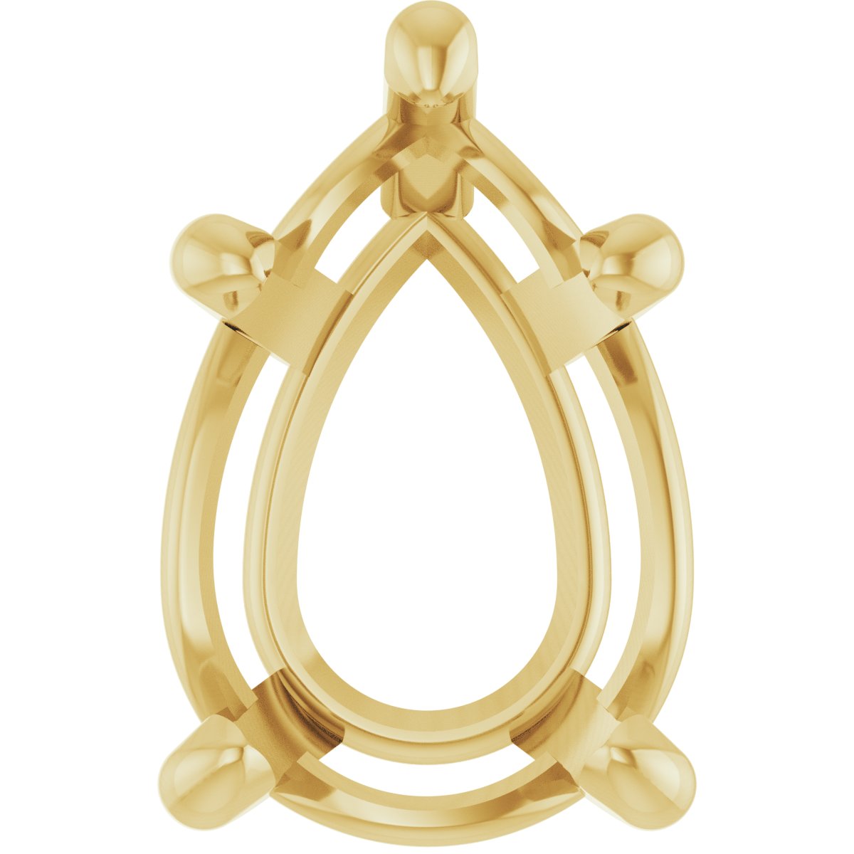 Pear 5-Prong Solitaire Necklace or Slide Pendant