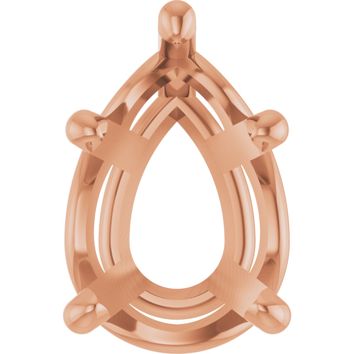 Pear 5-Prong Solitaire Necklace or Slide Pendant
