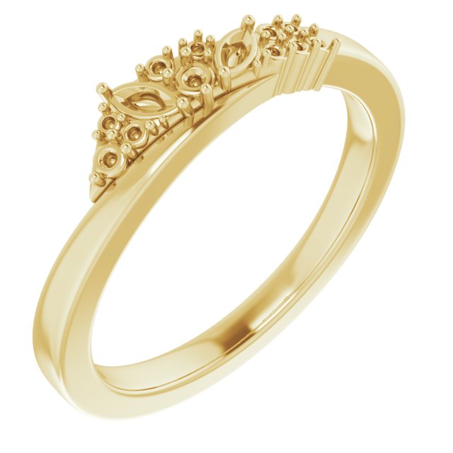 14K Yellow 1/5 CTW Diamond Scattered Ring