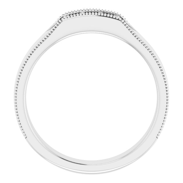 Alternative view of 1/5 CTW Natural Diamond Band – 14K White Gold