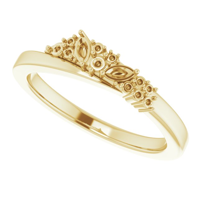 14K Yellow 1/5 CTW Diamond Scattered Ring